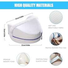 Coussin Orthopédique pour Les Jambes,Coussins relève-Jambes avec Mousse à mémoire de Forme, pour Dormir sur Le Côté, Soulagement - couleur comme sur la photo - Voir 2