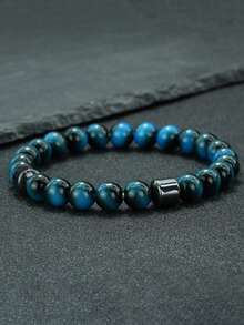 diffone Fashion Handmade 8MM Natural Stone Beaded Bracelet Charms Men Armband Cool Yoga Meditation Jewelry - 8mm Beaded Bracelet - View 9
