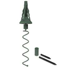 1pc Screw-In Christmas Tree Topper Holder, Universal Fit For Most Base Types, Green | Metal Support Rod Adjustable Attachment, Used To Stabilize Seasonal Tree Top Decorations, Holiday Tree Top Stabilizer - Multicolor - View 2