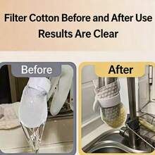 25/10/3pcs Adjustable Faucet Water Filter Cover, Washable Faucet Filter Sock, Suitable For Kitchen Sink And Bathroom Faucet, Filters Sediment, Rust And Sand, Fits Most Standard Faucets Under 2.5cm Diameter, Home Water Purification Tool - Multiple Styles - View 2