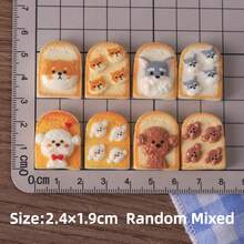 6/12/18pcs Cute Shiba Inu Puppy Resin Decorative Accessories For DIY Jewelry Pendants, Hair Clips, Phone Cases, Scrapbooking, Jewelry Making Materials, Resin Decor - Random Mix - Dog Party Series - View 2