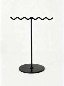 Metal Jewelry Storage Rack, Multi-Function Necklace Hanging Hook Stand, Vertical Jewelry Display Rack, Metal Design, Suitable For Necklaces, Bracelets, Earrings, Rings, Keys, Jewelry, Space-Saving Desktop Vanity Decor, Home Essential Accessory - Multicolor - View 9