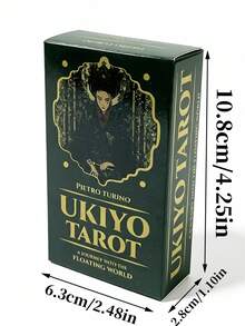 1 Box Ukiyo Tarot ,78 Cards,Japanese Style Divination Set,Enthusiasts With A Strong Interest In Ukiyo-E Or Anime - Multicolor - View 12