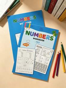 32-Page Digital Cognition Practice Book, School Teaching Tracing Book, Pen Control Training Tracing Book, Number Writing Calligraphy Notebook, School Stationery, Learning Supplies, Student Reward Coloring Book, Learning Math Numbers 0 To 112, Suitable For Preschool To Primary Transition Daily Handwriting Practice, Back To School Essential - Multicolor - View 5