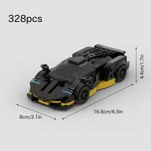 MIKEMENG 397/328/345/336/375/387 PCS Classic MOC Building Blocks Racing Car Set, Adult DIY Car Toy Model, Suitable For Collection, City Tech Champion Cup Series, Perfect As Birthday, Halloween, Christmas Gift For Boyfriend, Husband - Model - View 11