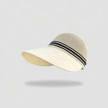 1 buah Topi Lipat Bertepi Lebar untuk Wanita, Cocok untuk Aktivitas Luar Ruangan Musim Panas, Pantai, Perjalanan, dan Golf, dengan Fungsi Perlindungan UV - MultiWarna - View 10
