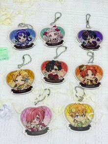 Toilet-Bound Hanako-Kun Dessert Chair Chibi Acrylic Keychain, Cute Character Display Pendant, Manga Merchandise Decorative Charm, Backpack Charm, Gift For Girls - Multicolor B - View 10