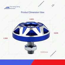 6MM Decorative License Plate Screws Aluminum Alloy Universal Modification Accessories For Motorcycle Electric Scooter Body Modification, Compatible With Electric Motorcycle, Small Turtle, Little Cow, NIU, Ghost Fire Scooter - Multiple Styles - View 11
