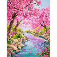 1PC DIY 5D Diamond Painting Kit Landscape Pattern - Round Full Diamond Art Mosaic Craft, Home Wall Decor, Unframed - No Frame - View 9