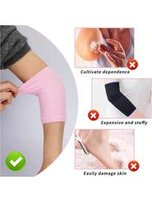 2pcs/Set Moisturizing Elbow Sleeves Gel Elbow Pads For SPA Hydration And Dry Cracked Skin Care - Pink - View 5