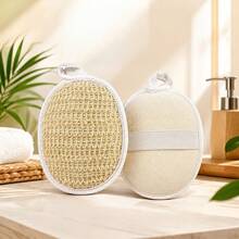 Exfoliating Bath Scrub Towel, Jute Bathing Cloth, Sisal Scrubbing Towel, Cleaning Bath Supplies - A - View 8