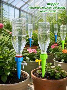 Automatic Watering Device, Slouchy Watering Assistant, Self-Spraying Nozzle, Adjustable Plant Watering Nozzle With Slow Release Control Valve, Suitable For Outdoor And Holiday Plant Watering - Multicolor - View 3