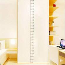 200cm Height Wall Sticker, Removable Self-Adhesive No Residue PC/PVC Material, Matte Writable Growth Chart, Crystal Decoration, Suitable For Nursery Bedroom Playroom Decor, Metric Home Height Tracker, Housewarming Gift - Multicolor - View 3