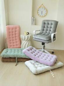 1pc New Double-Sided Chair Cushion Pad, All-Season Integrated Seat And Backrest Cushion, Long-Sitting Butt Cushion, Window Sill Cushion, Seat Cushion With Backrest - Cushion - View 10