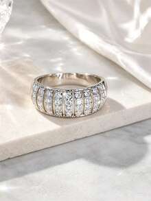1pc Vintage Hollow Wide Band Exquisite Women's Ring, Creative Hollow Design Delicate Women's Finger Ring, Suitable For Daily Wear, Party And Evening Events - ring - View 10