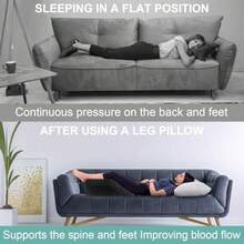 Coussin Jambes, Oreiller Elevation Jambes, Améliore la Circulation et Réduit L'enflure, Confortable et Portable Coussins Relève- - Noir - Voir 4