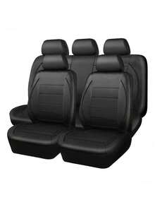 Universal Car Seat Covers: Front Row Or 5-Piece Set. Smooth PU Material, Non-Slip Back, Easy To Clean, Easy To Install. Suitable For Sedans, SUVs And Trucks. Premium Interior Protection And Car Accessories. Multiple Colors Available - A - View 12