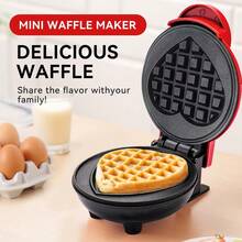 Pembuat Wafel Mini 4 Inci Berbentuk Hati, Oven Kue Telur Gelembung, Pembuat Panini, Panci Wafel Mini, Oven Kue Telur, Cetakan Wafel Sarapan, Cocok untuk Porsi Tunggal, Membuat Panini, Hash Brown, dan Sarapan, Makan Siang, atau Camilan Praktis Lainnya, Mudah Dibersihkan, Lapisan Anti Lengket, Pola Hati Merah Muda - Steker Tipe AS A (110-127V) - View 5