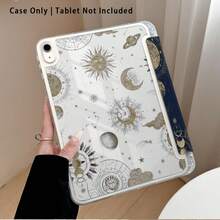1pc Tablet Protective Case With Stand, Star, Moon, Sun Pattern, Suitable For Honor 8/9/10/X8/X8A/X9/X8Pro/X9Pro/ MatePad Se 11 Inch/MatePad 11 Inch/11.5 Inch, MatePad Pro/, Apple 10th/11th Generation 2025 (A16) - Style 3 - View 4