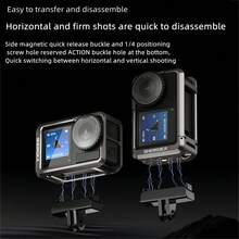 Magnetic Two Claw Adapter 1/4 Thread For D JI Action 4 3 Universal Port For Action 4 / Action 3 Camera Accessories - View 2