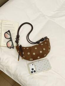 女款高級啞光號角造型新款單肩斜跨包，小眾風格 - 彩色 - 查看 4