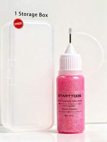 STARTTOOS Body Glitter Face Painting Gel, Body Glitter Liner, Hand-Drawn Face Tattoo Ink, Body Glitter, Festival Party Creative Makeup, Face Painting Gel, Fine Line Glitter Pigment - Multicolor - View 16