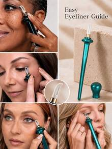 3PCS/2PCS/1PC Easy No-Skip Eyeliner Silicone Eyeliner Brush, Makeup Brushes, Spoolie, Lash Tech Supplies, Angled Eyeliner Brush, Suitable For Beginners, Bedroom, Vanity, Travel, Oil-Resistant Essential - Multicolor - View 5