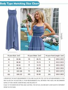 Women's Formal Long A-Line Chiffon Evening Dress For Wedding Guest, Bridesmaid, Cocktail Party, Graduation, Spring/Summer Fall - Dusty Blue - View 9