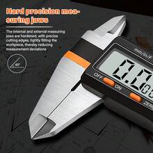 Jangka Sorong Digital Presisi Tinggi 150mm 6 Inci, Bodi Penggaris Tahan Aus dari Baja Tahan Karat, Layar Besar dan Jelas, Konversi 3 Unit, Dilengkapi Kotak Penyimpanan, Untuk Proyek DIY Rumah & Inspeksi Perangkat Keras - A - View 5