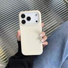 New Luxury Shockproof Soft Skin-Friendly Phone Case, Compatible With IPhone 17 16 15 Pro 14 Plus 13 12 11 17 Pro Max Air XR XS Max X/XS 7/8 Plus 7/8, Anti-Drop Smooth Protective Cover, Durable Design, Skin-Friendly Material, Navy Blue, Summer Gift, Birthday Party - Off-white - View 3