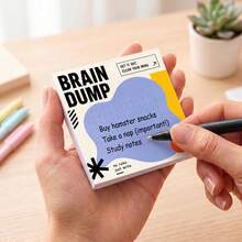 4 Packs 200 Sheets High Productivity Sticky Notes 75x75mm 3x3in, Brainstorming Clear Mind Don't Forget Small Wins Check-In Restart List Self-Adhesive Notepad Task Desktop Reminder Stickers Office School Work Stationery Supplies - 75 X 75 mm - View 3