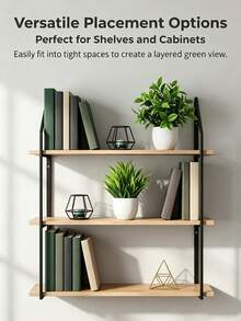 Artificial Potted Plant, Lightweight And Easy To Place With Outstanding Visual Effect, Office Desk Decoration, Wedding Favor Gift, Gift Selection For Home Office Centerpiece, Banquet Tabletop Decor, Holiday Party Display Prop - Multicolor-b - View 4