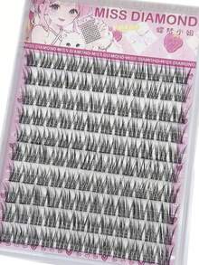 10-Row Natural Extension Eyelashes Fish Tail Style, No Glue Needed, Beginners Can Quickly Master, Convenient To Wear For Going Out Shopping With No-Makeup Look, Exquisite And Natural, Soft And Natural - View 2