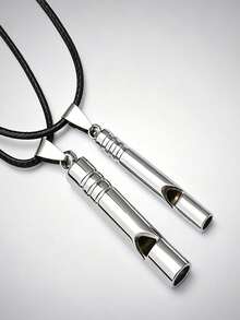 2PCS/1PC Emergency Survival Whistle, Dual-Tube Whistle, Extra Loud Aluminum Whistle With Lanyard Keychain, Suitable For Outdoor Camping, Hiking, Trekking, Travel, Boating - Multicolor - View 9