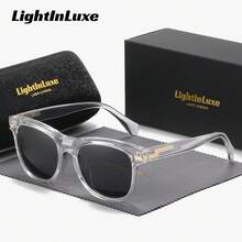 LightInLuxe 1 Pair Lightweight Elegant Full Frame Sunglasses Casual Looking Design Square Frame Sunglasses - Multicolor - View 8