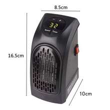 Mini Plug-In Space Heater With LCD Digital Display, Adjustable Thermostat, 24-Hour Timer, Overheat Protection, Suitable For Offices Or Bedrooms - US A Type Plug(110-127V) - View 4