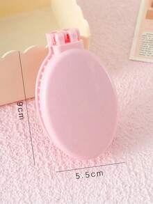 1/2pcs 2-In-1 Folding Mirror Scalp Massage Comb, Mini Lightweight Pocket Hairbrush Tool, Portable Foldable Hair Comb, Suitable For Travel, Outdoor, Sports, Office, School And Daily Care, Practical Beauty Accessory And Graduation Gift - A - View 18