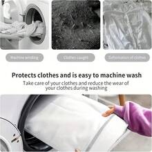 SOKANY 3 Pieces Of XXL Fine Mesh Laundry Bags, High-Quality Zipper Design-Suitable For Exquisite Clothing, Underwear And University Dormitory Necessities, 19.69x23.62 Inches, Laundry Bag, Laundry Bag - View 8