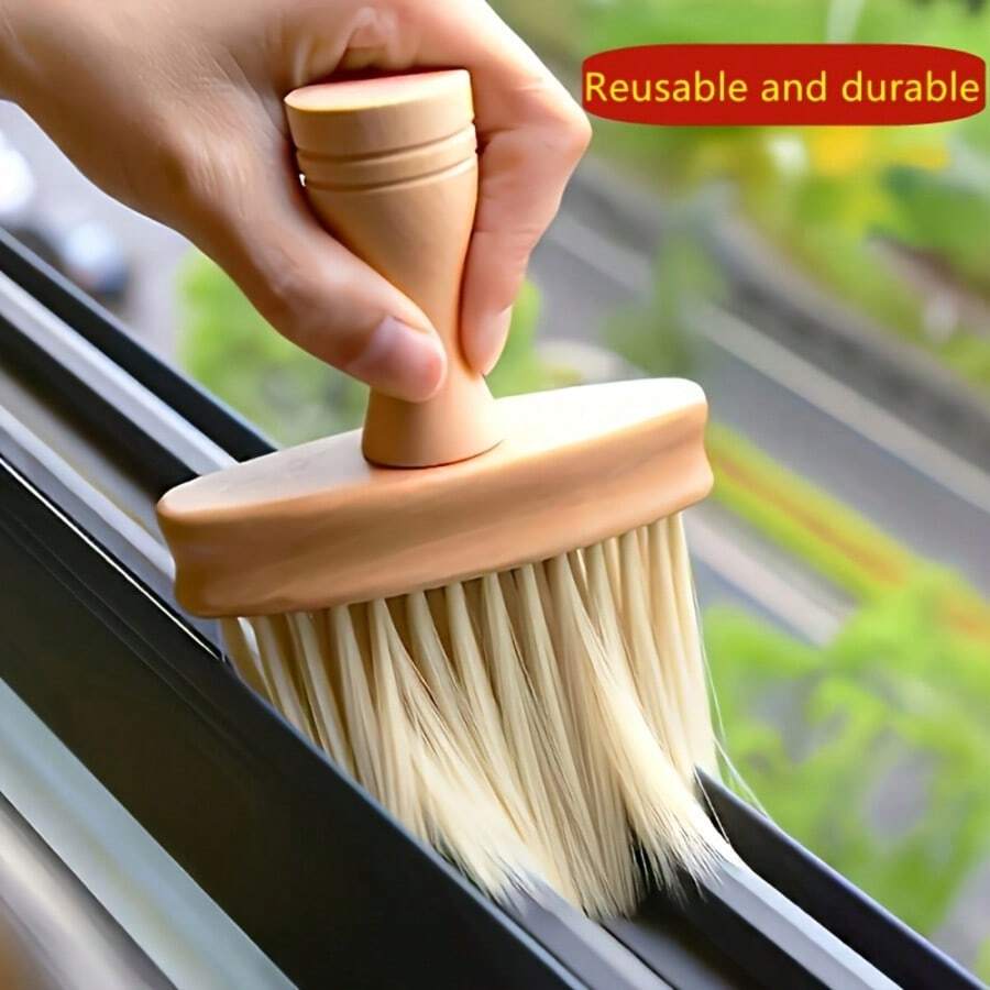 1pc Multifunctional Manual Dusting Brush, Multifunctional Computer Cleaning Brush Soft Bristle Keyboard Cleaner, Corner And Crevice Dusting Tool Reusable And Durable - Suitable For Living Room, Bedroom, Car Interior And Windowsill - Plastic Household Cleaning Tool, No Power Required (Random Model) - A - View 1
