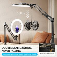 TOKQI RGB Color LED Lighting Set ,10'' Detachable Ring Fill Light With Adjustable Angle Phone Holder Arm And Phone Mount,Dimmable LED Selfie Light,Compatible With Multi Model Phones,Suitable For Recording, Live Streaming,Makeup, Nail Art, Cooking,Shooting - one-size - View 6