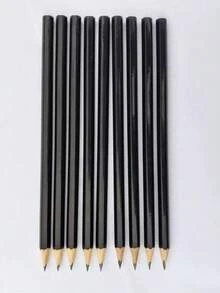12pcs Hexagonal Pencil Set, Suitable For Students Learning And Exams, Student Stationery Set, Holiday Gift, Office Essentials And School Supplies, Unsharpened Black Pencils - Hexagonal Pencil - View 2