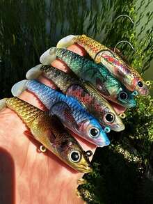 Proberos Realistic Fishing Bait And Lures - 3-Hook Lead Sinkers, Enhanced Catch Rate, Natural Attractant, Suitable For Year-Round Fishing Adventures - Multicolor - View 3