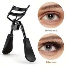 15/5/1 Pc Eyelash Tools, Eyelash Curler And Refill Pads Set, Eyelash Curler, Beauty Tools, Affordable, Home Decor, Dressing Table, Bedroom, Travel Portable, Women's Gift, Holiday Gift - Black - View 10