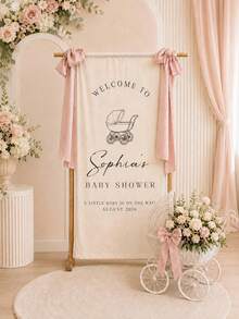 Banner Selamat Datang Baptisan yang Disesuaikan, Papan Nama Baptisan yang Dipersonalisasi, Teks yang Dapat Disesuaikan, Latar Belakang Banner Baptisan yang Dipersonalisasi, Cocok untuk Dekorasi Pesta, Cocok untuk Pengungkapan Jenis Kelamin Bayi, Banner Kain yang Dipersonalisasi, Penggunaan di Dalam dan Luar Ruangan - MultiWarna - View 8