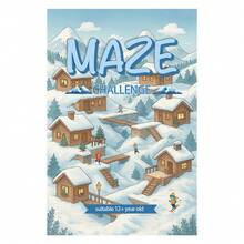 Scenic Maze Activity Notebooks Garden, Town, Harbor And Snow Village Pathfinding Puzzles, Progressive Brain Games To Build Focus, Logic, Observation And Problem-Solving Skills - Style - View 13