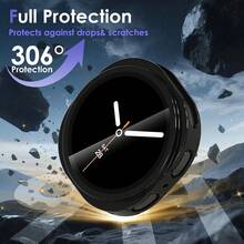 Soft Electroplated Case With Screen Protector Full Coverage Bumper Shell Cover For Samsung Galaxy Watch Case 8/9 40mm 44mm TPU Ultra-Thin Cover Shockproof Scratch-Resistant Anti-Collision Screen Protector Galaxy Watch 8 9 Protective Shell Classic 44mm 40mm Sports Accessories Watch 9 Watch 8 Men/Women, Black/Transparent/Gold/Silver - Full Coverage Shell - View 5
