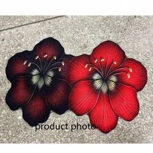 1件紅色花卉矽藻土浴室地墊，浴室地毯，門墊，小地毯，地毯，地板墊，家居裝飾，區域地毯，戶外墊，臥室地毯，可水洗地毯 - 朱頂紅 - 查看 5