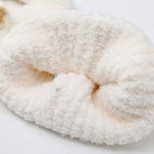 1 Set 3D Bear Ears Lucky Label Decor High Elastic Thickened Coral Fleece Warm Windproof Ear & Neck Protection Cute Cartoon Children's Hat & Scarf Set, Winter Daily Wear, Holiday Gift - Multicolor - View 9