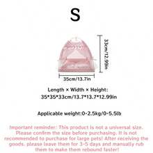 1pc Pink Cartoon Butterfly Pattern Washable Pet Tent, Suitable For Small And Medium Cats And Dogs, All-Season Indoor And Outdoor Pet Bed Pet Nest (Please Note: This Product Is Not A Universal Size, Please Confirm If The Size Is Appropriate Before Purchasing!) - Pink - View 10