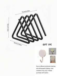 Heavy Duty Metal Cutting Board Rack, Cutting Board Storage Box, Triangle Cutting Board Rack, Space-Saving Cabinet/Countertop Organizer And Pot Rack, Easy To Install, Kitchen Storage Box, Countertop Organizer, Kitchen Storage Organizer - Multicolor - View 11